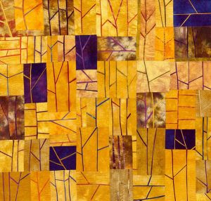 colourful patchwork artwork