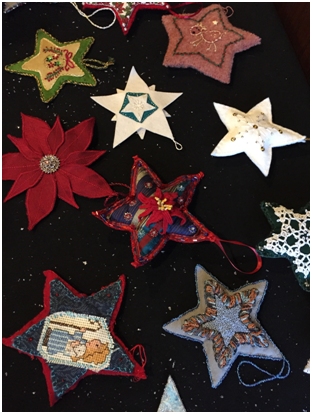 star-shaped tree ornaments