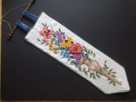 embroidered bell pull