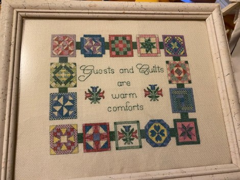 cross stitch saying