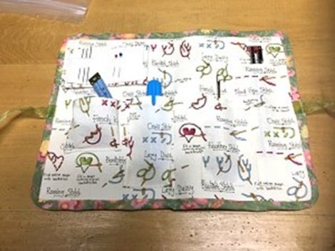 hand stitched stitch guide